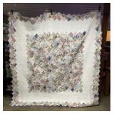 Handmade Patchwork Quilt Central Diagonal Diamond