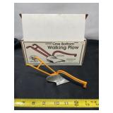 One Bottom Walking Plow Replica With Original Box