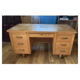 Mid Century Modern Double Pedestal Desk Measures