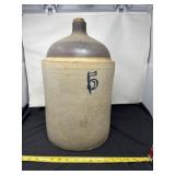 5 Gallon Two Tone Stoneware Whiskey or Moonshine