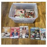 Tote With Lid and Crochet and Afghan Magazines