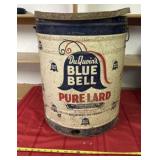 Blue Bell Tin Bucket
