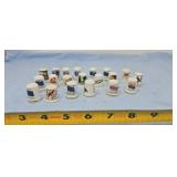 Porcelain U.S. State Souvenir Thimbles