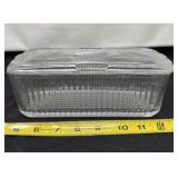 Federal Glass Ribbed Rectangular Refrigerator