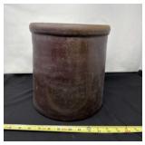 19th Century American Stoneware Dark Brown Albany