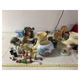 Planters, Avon Perfume Bottles and Figurines