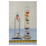 Galileo Thermometer One Glass One Plastic