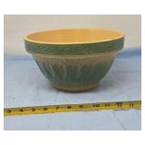 Over and Back Yellow Ware Large Mixing Bowl