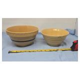 Over and Back Yellow Ware Mixing Bowls