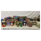 All Empty Advertising Tins