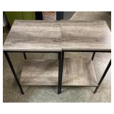 Two Side Tables Each Measures 15.5 inches w x