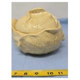 Ceramic Cabbage Lidded Bowl