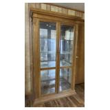 Traditional Oak with Glass Shelves and Sides