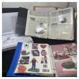 Carry Crate With Quilting and Crafting Books