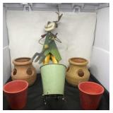 Ceramic, Plastic and Metal Planters