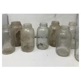 Kerr and Ball Clear Jars