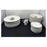 Nikko Happy Holidays Plates, Bowls, Creamer and