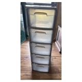 5 Drawer Plastic Tote