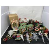 Christmas Ornaments and Clock