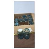 Blue Pint Ball Mason Jars