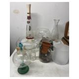 Glass Vases, Jar and Bottles