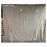 Handmade Cream Colored Crocheted Tablecloth or