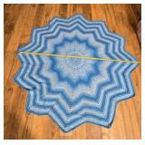 Handmade Star-Shaped Crochet Blanket