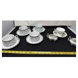 Bone China and Cheap China Saucers and Cups with