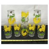 Anchor Hocking Foxy Flowers Drinking Glasses