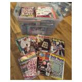 Tote with Lid and 1990ï¿½s Quilt World Magazines