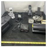Radio, Alarm Clock and Phones