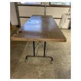 Door Made Into Table on Wheels Measures 31.5
