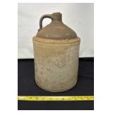 Stoneware Whiskey Jug with Crack on Side