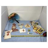 Old Valentine Pop Up Card, Fan, and Prayer Cards