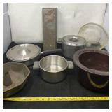 Clydeware Pans, Lids and Crockpot Dish