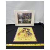 Thomas Kinkade The Garden of Prayer Print and Tin
