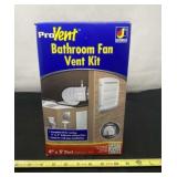 New Pro Vent Bathroom Fan Vent Kit