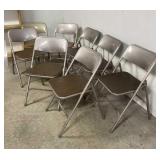 8 Padded Fold Up Chairs