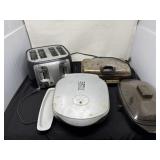Toaster, Waffle Maker, George Fireman Grill and