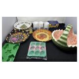 Molds, Ceramic Watermelon Dish and Candles