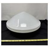 Round White Glass Lamp Shade