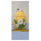 Bumble Beehive Daisy Cookie Jar