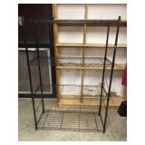 Metal 4 Shelf Unit Measures 35.5 inches wide x 14