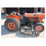 1982 KUBOTA L275 4WD DSL TRACTOR W/WOODS