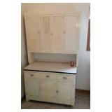 Huge 7' tall step back bakers cabinet porcelain