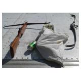 Crossbow, Arrows, & Long Bow