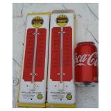 SHELL  ADVERTISING THERMOMETERS