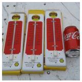 SHELL PIPE LINE ADVERTISING THERMOMETERS
