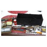 TRACTOR TOOL BOX FULL:VISE GRIPS:WRENCHES:NUT