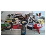 Hub Odometer, Funnel, Sandpaper disc, Fuses, John